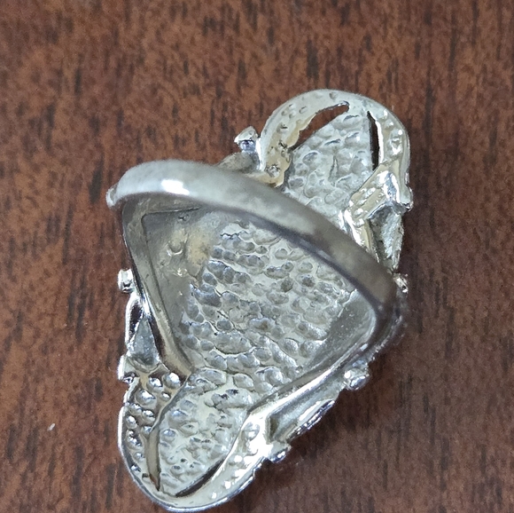 925 sterling silver ring abalone and turquoise womens size 5 new without tags - Picture 3 of 3